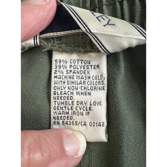 Allison Daley Cargo Capri Military Green Size 12 Casual Beach Errands Travel - Picture 11 of 12